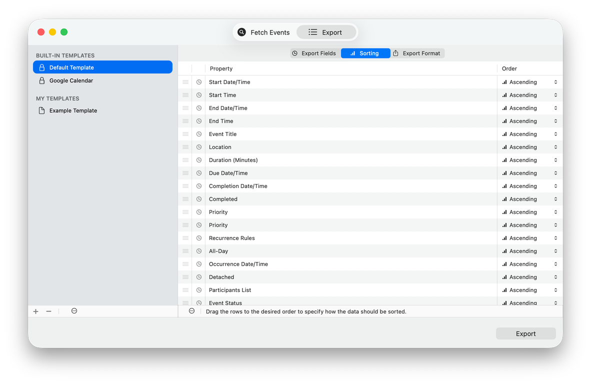 Export Calendars Pro screenshot 3