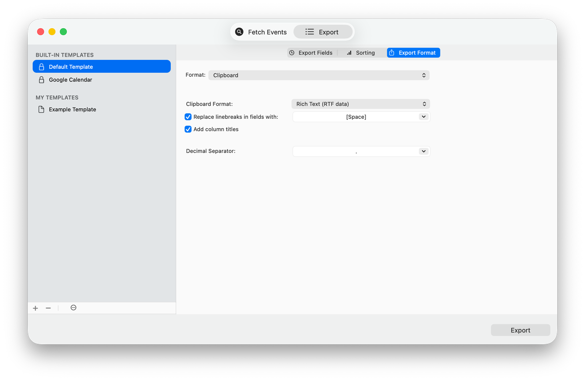 Export Calendars Pro screenshot 5
